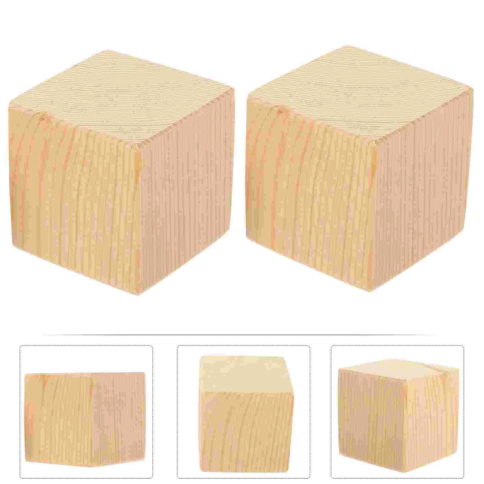 

2 Pcs Block Furniture Booster Blocks Table Risers For Desk Legs Wood Bed Raisers