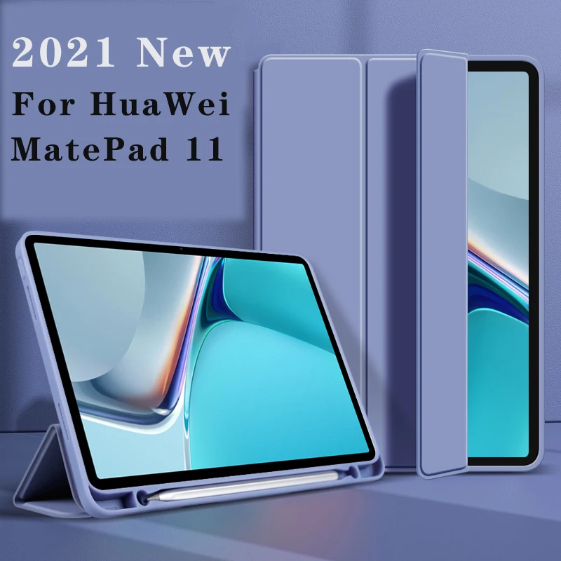Tabuleta para Huawei Matepad 11 Case com Entalhe da Pena Matepad 11 Funda Capa Anti-queda Silicone Couro do Plutônio 2023 Case para Dby-w09 Case da
