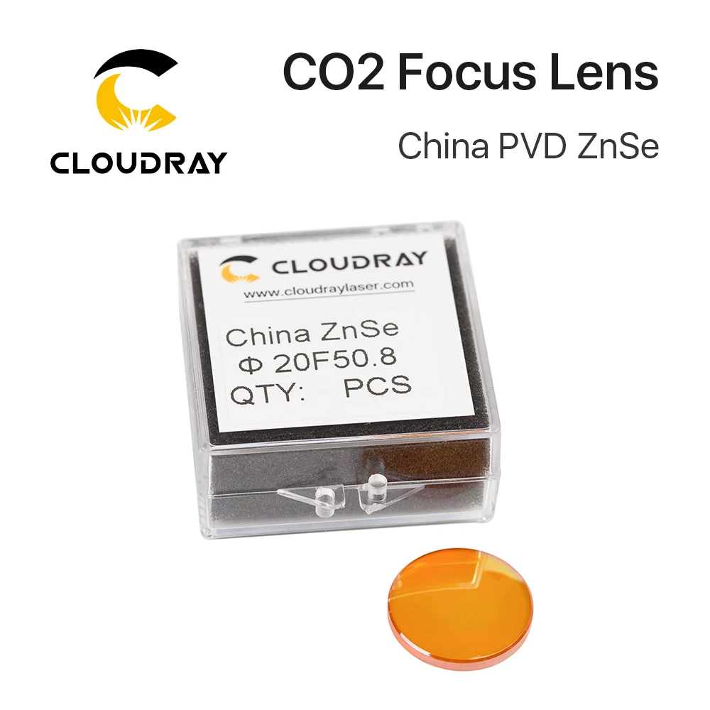 Cloudray ZnSe Focus Lens Dia. 20mm FL 38.1-127mm 2.5" for CO2 Laser Engraving Cutting Machine by Other Shipping images - 6