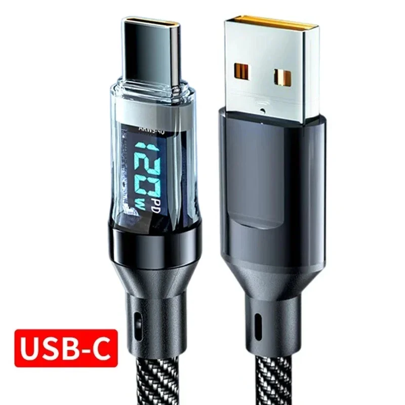 120W Dual USB C Digital Display Cable PD Fast Charging thumbnail 1