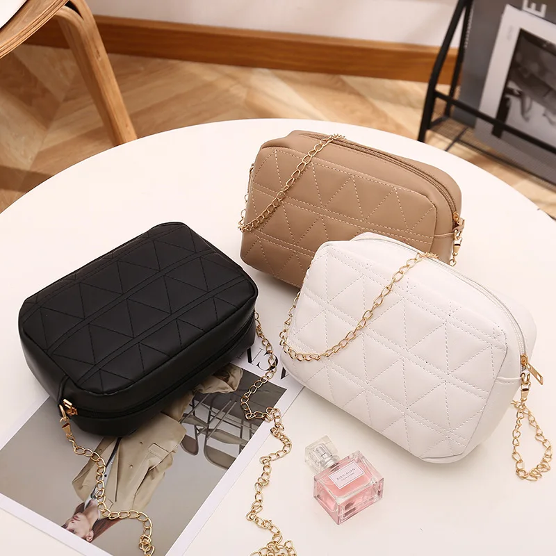 

Mini Tassel Small Messenger Bag For Women Trend Lingge Embroidery Square Female Shoulder Bag Fashion Chain Ladies Crossbody Bags