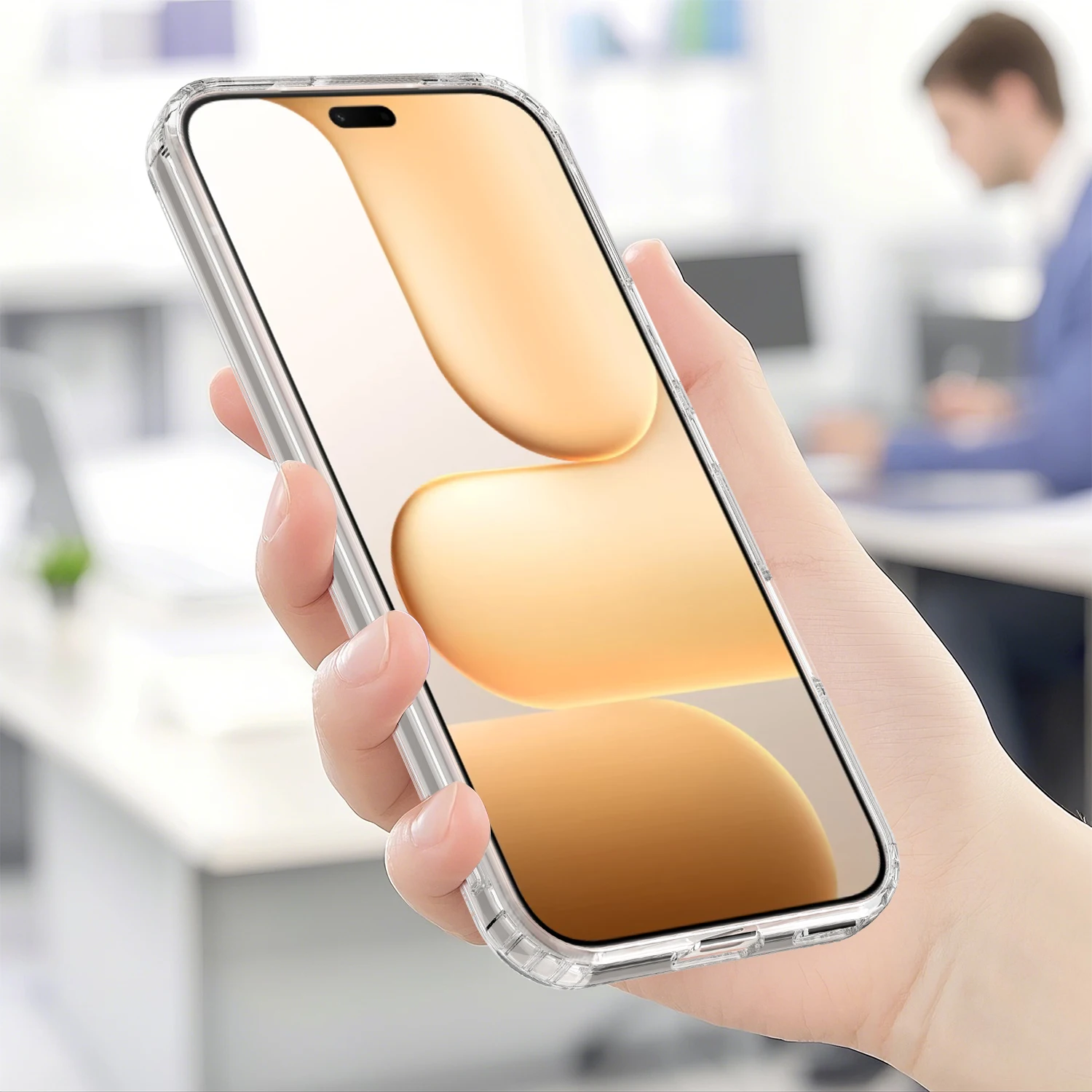 Shockproof Transparent Acrylic Back Case - Magnetic PC Hard Protective Cover