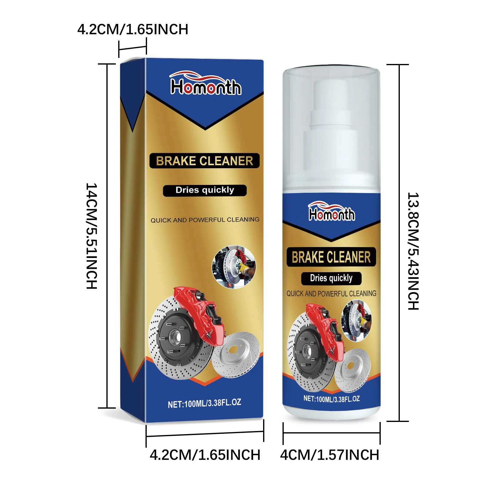 Car Brake Cleaner Removes Oil Stains From Vehicles and Brake System Cleaner 100 ML