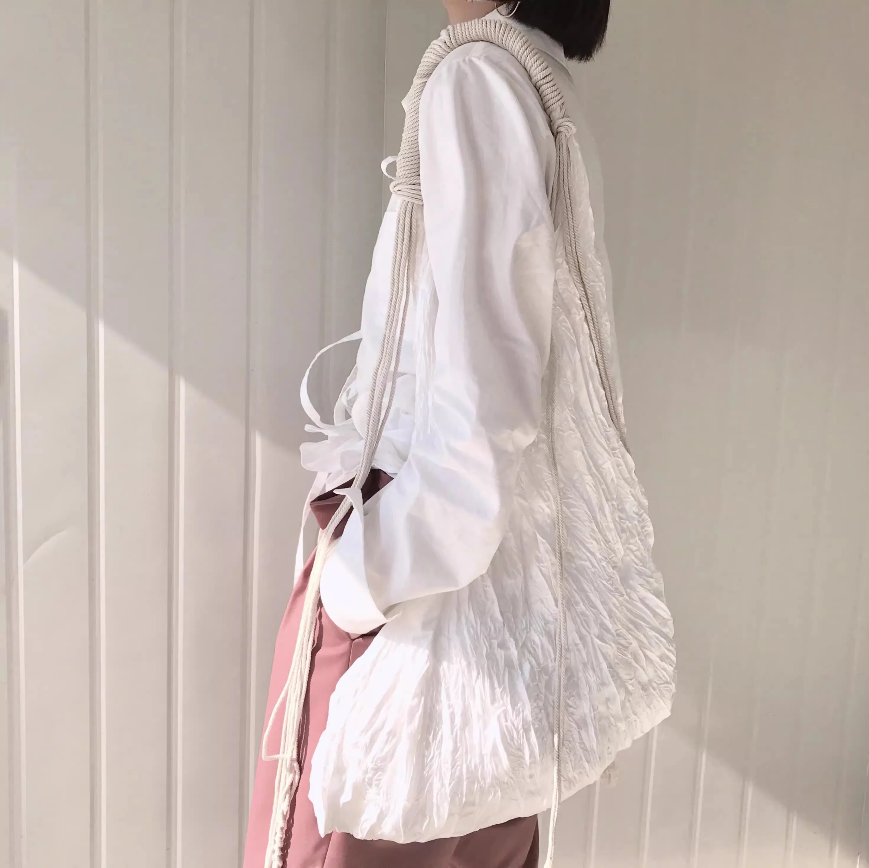 NEW Casual manual Casual Fabric fold Handbag Women Single Shoulder Crossbody Bag Large Capacity Tote Shopping Bag