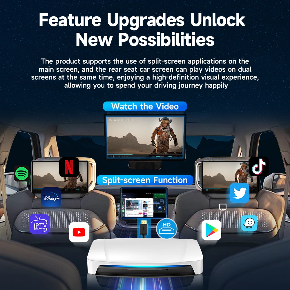 CarlinKit Ʃ ƿ ī÷ TV ڽ,  ȵ̵ ڵ AI ڽ,  660, 8 ھ HD   , 8 + 128G
