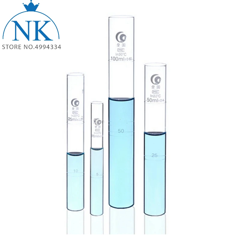6pcs/lot 10ml 25ml 50ml 100ml Glass color comparison tubes Nessler