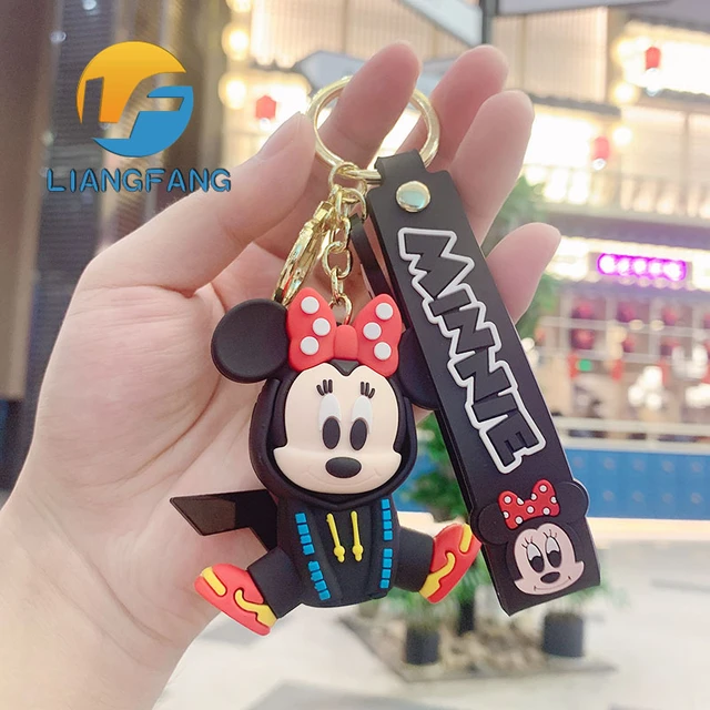 Disney Genuine Mickey Minnie Mouse Cute Metal Keychain Cartoon Car Charms  Bag Pendant Keyring Gifts For Couple Key Chain - Plush Keychains -  AliExpress