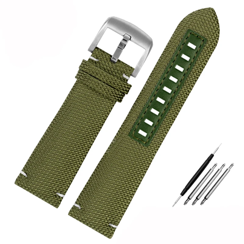22mm Nylon Leder WatchbandFor Mido Navigator M026.629/430 Ocean 