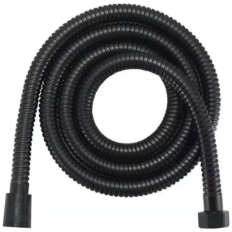 Shower Hose Garden Water Hose Black Extension 1.5/2M Pipe Flexible Accessories New Pipes SUS304 Pull Bathroom Extendable Hoses
