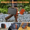 Portable Power Station 1000W with Built-in Solar Panel, 614WH/192000mAh LiFePO4 Battery Pack, Solar Generator with AC/DC/USB/PD 5