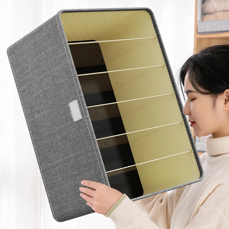 Clothes organizer With Lid Bedroom Drawers For Underwear T-Shirt Pants Organizer Wardrobe Storage