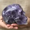 Natural Dreamy Amethyst Energy Crystal Skull Specimen Reiki Healing Gift Room Decoration 4