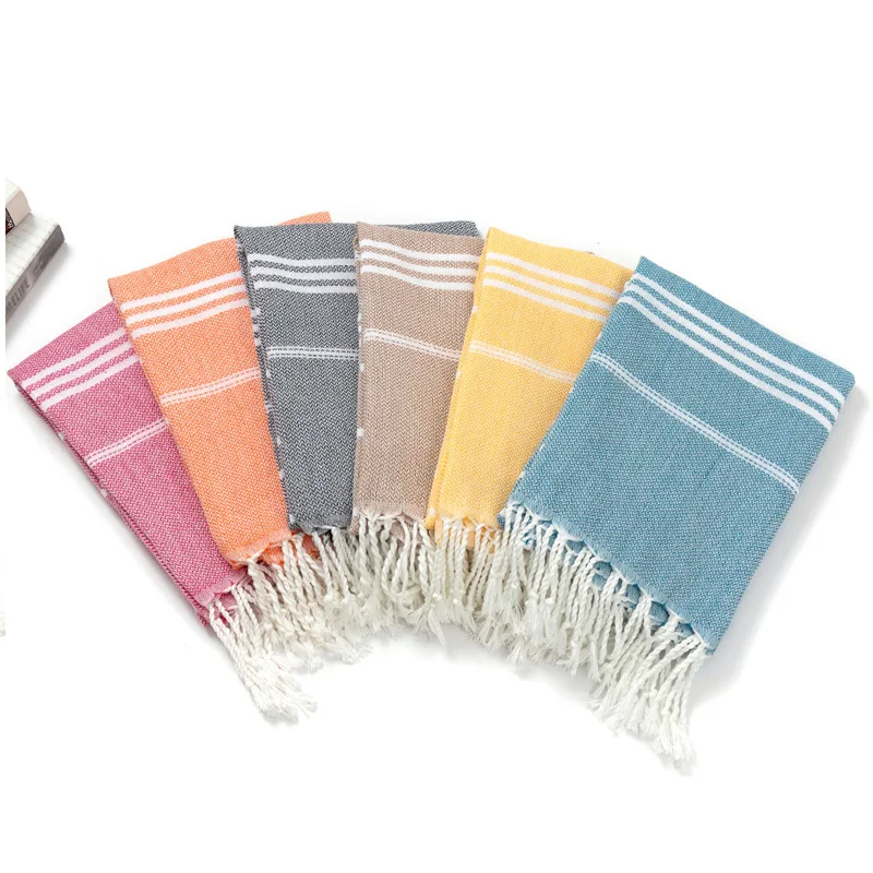 Turkish Striped Bath Towel Oversized Beach Towel With tassels Super Absorbent Soft and Easy Care100% Cotton Suitable for travel 5