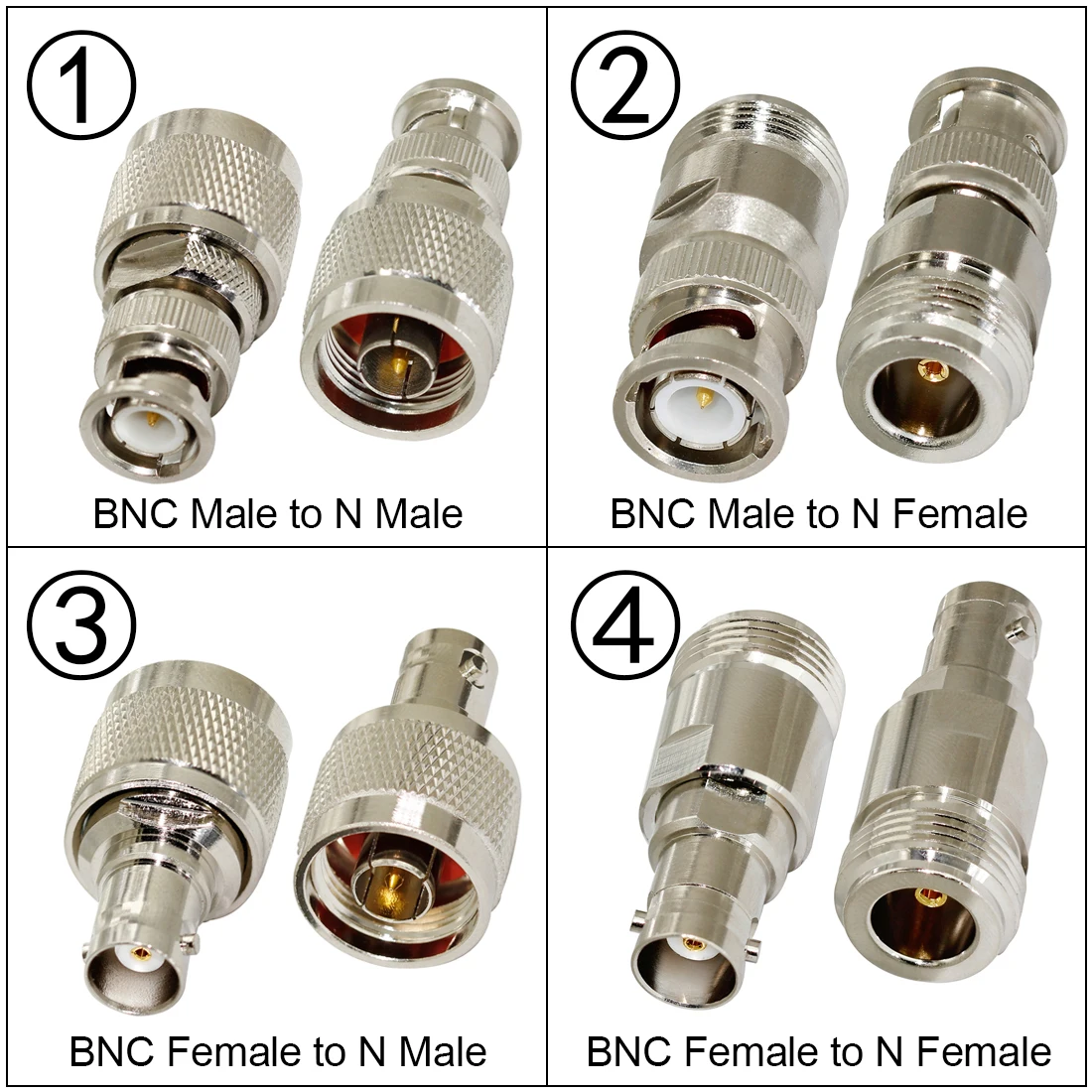 1pc N Typ Männlich Weiblich zu Stecker BNC Stecker Jack RF Koaxial Adapter Konverter Gerade Winkel Großhandel Preis neue
