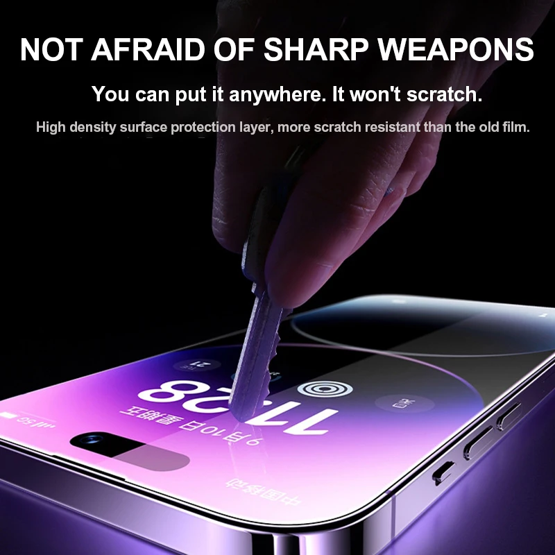 5Pcs Tempered Glass for iPhone 16 14 13 11 15 Pro Max Mini Screen Protector for iPhone XR X XS MAX 7 8 Plus SE Protective Glass — view 3