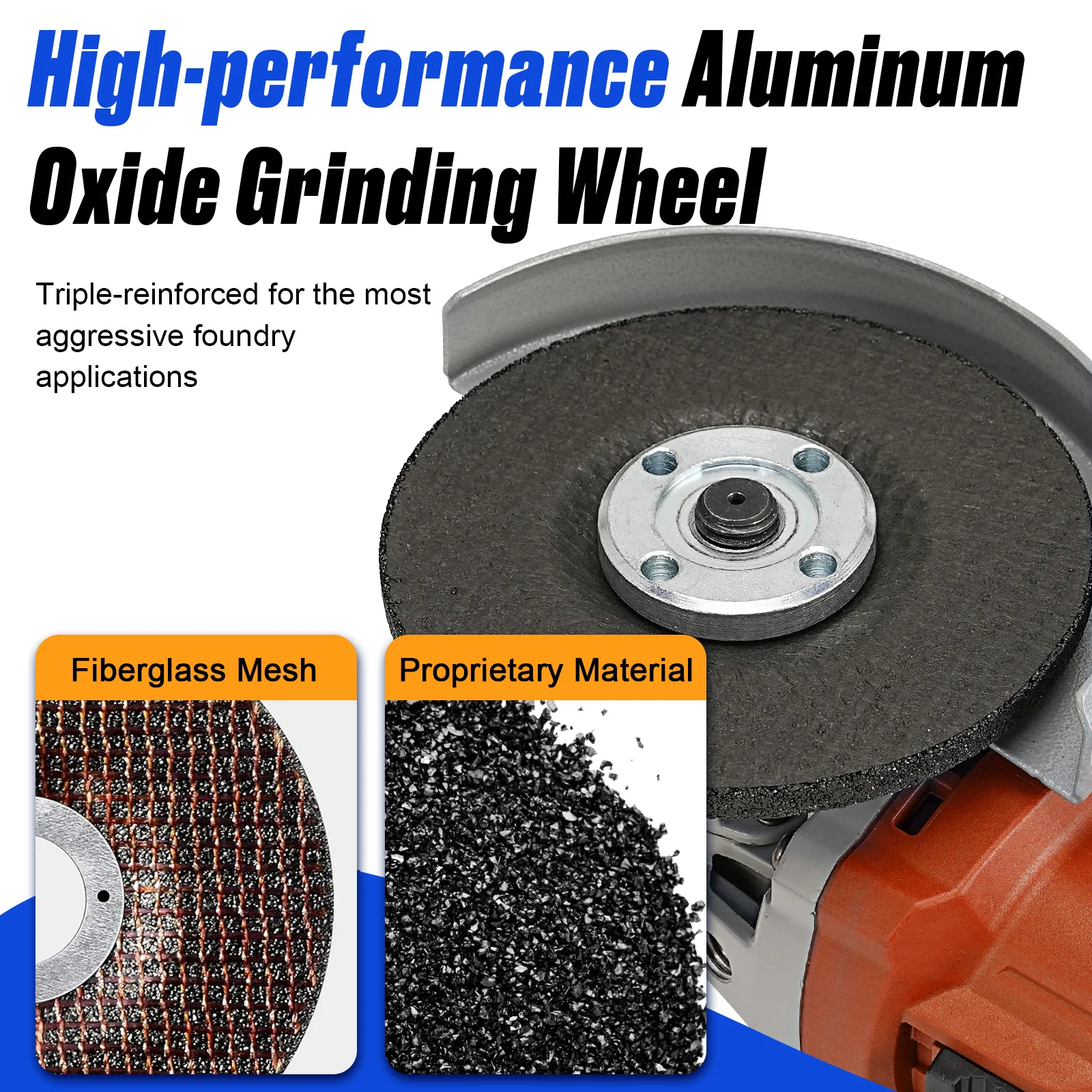 Grinding Wheel NunDunco 115mm Resin Grinding Wheel 4.5" for Angle Grinder Metal Stainless Steel Rust Removal Grinding 1-10Pcs