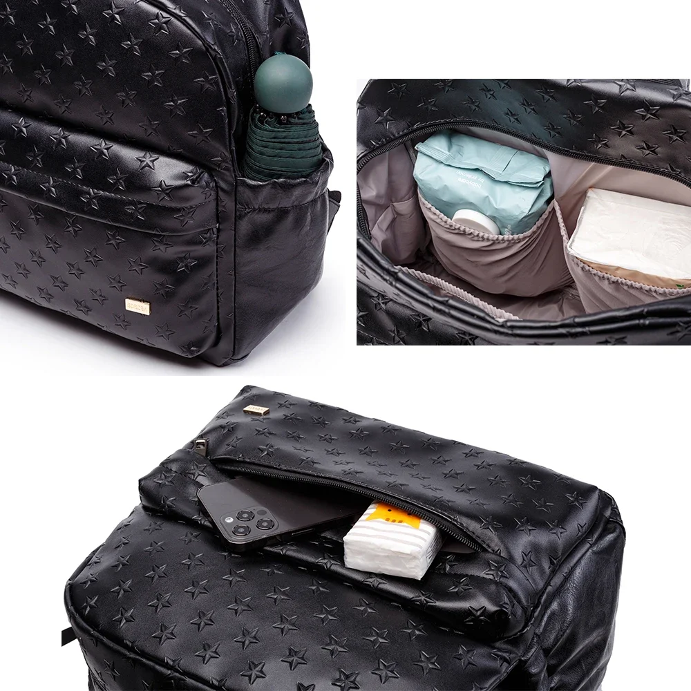 Soboba PU Waterproof Diaper Bag Star Pattern