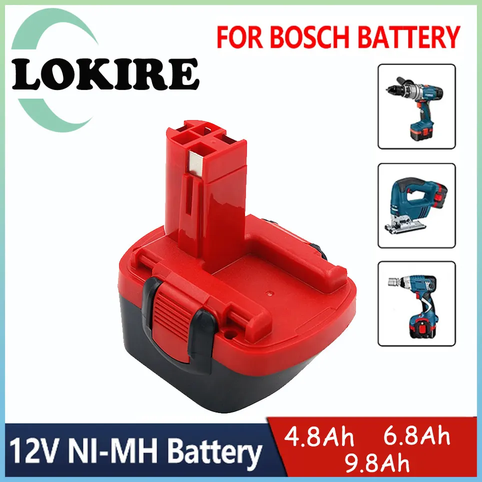 

For Bosch 12V 9.8Ah PSR 1200 Rechargeable Battery GSR 12V AHS GSB GSR 12VE-2 BAT043 BAT045 BAT046 BAT049 BAT120 BAT139 Newest