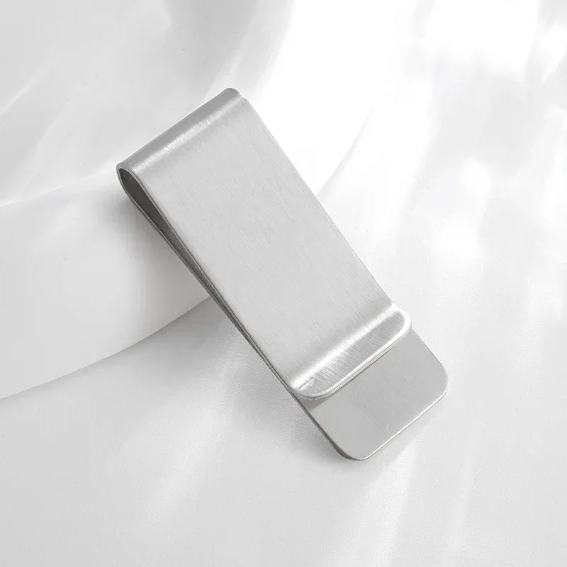 Metal Money Clip 1Pc Stainless Steel Metal Money Clip Creative Banknote Clip Belt Personality Mini Bookmark Clips Wallet Ticket Folder