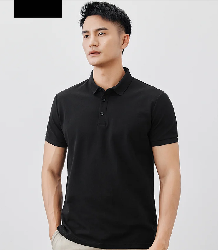saferido British Style Men's Summer Casual Short-sleeved POLO Shirt/Male Slim Fit High Quality Wavy Striped Knitted Polo Shirt S-3XL