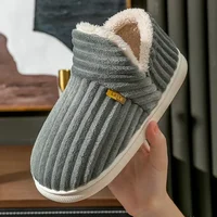 New Fur Slippers For Women Men Winter Furry Fashion Warm Ankles Plush Cozy Slides For Home Indoor Soft Sole Cotton Shoes 3