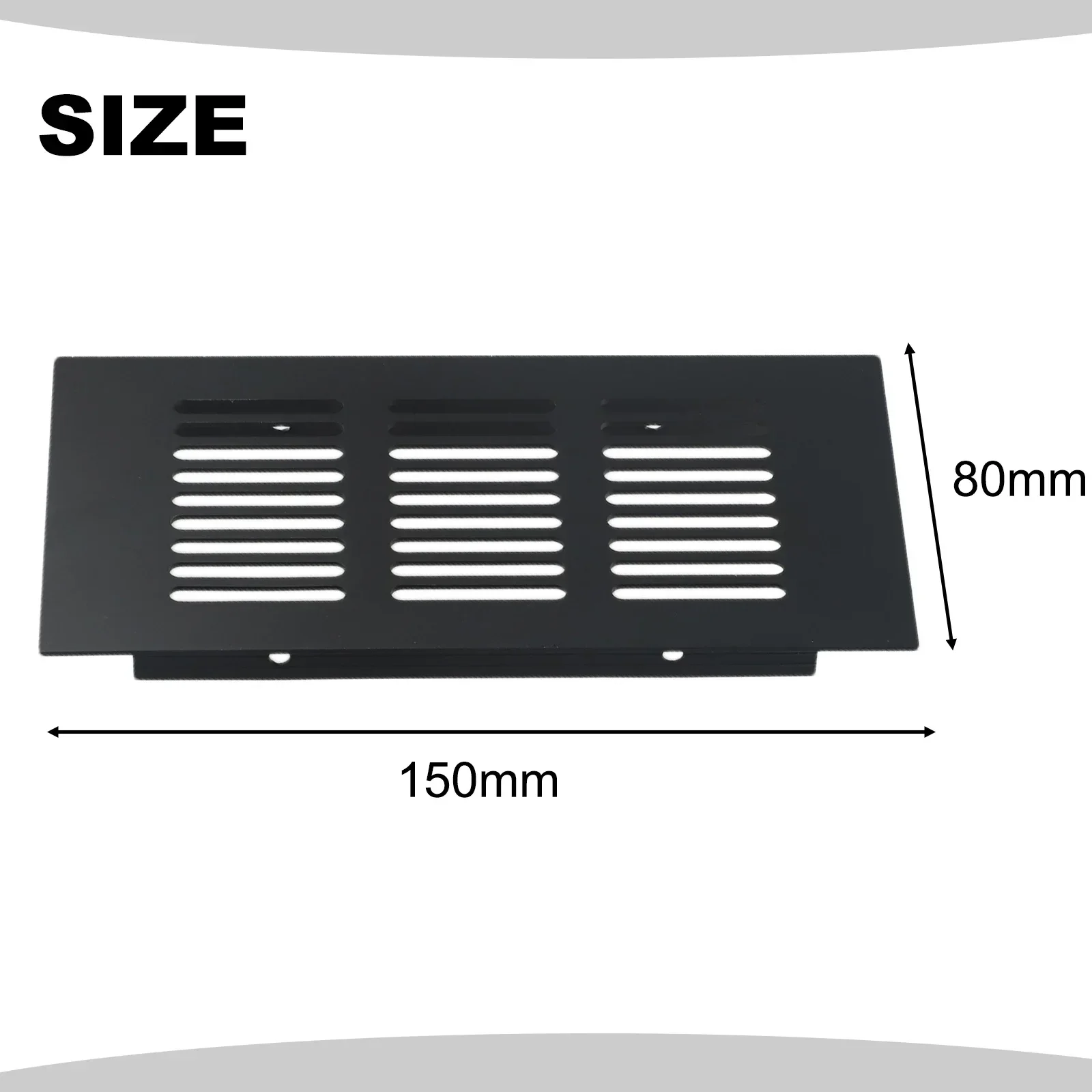 Aluminium Ventilation Grille Rectangular Ventilation Cover For Bathroom Doors Cabinets Wardrobe