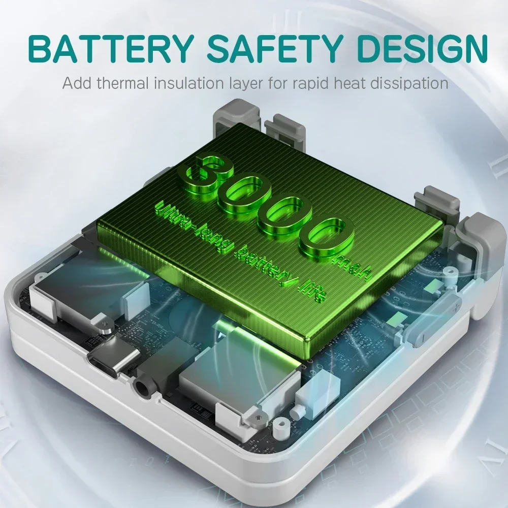 MIYOO FLIP V2 Handheld Game Console 3.5'' IPS Screen Linux OS Onion OS Retro Video Game Consoles Free Storage Bag Player Gifts view 6