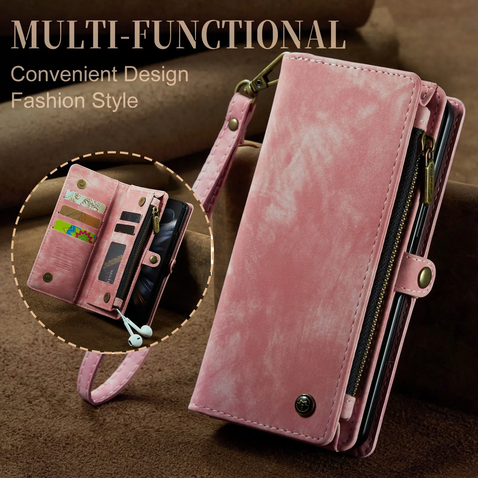 Caseme Multifunction Wallet Flip Phone Cover Case For Samsung