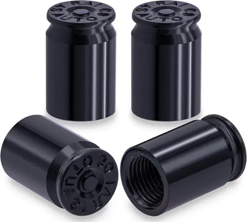 4PCS Bullet Shell Tire Valve Stem Caps, Aluminum Alloy Car Air Stem Cap for Cars, SUV, Trucks, Bikes, Motorcycles, Bicycles - Image 15
