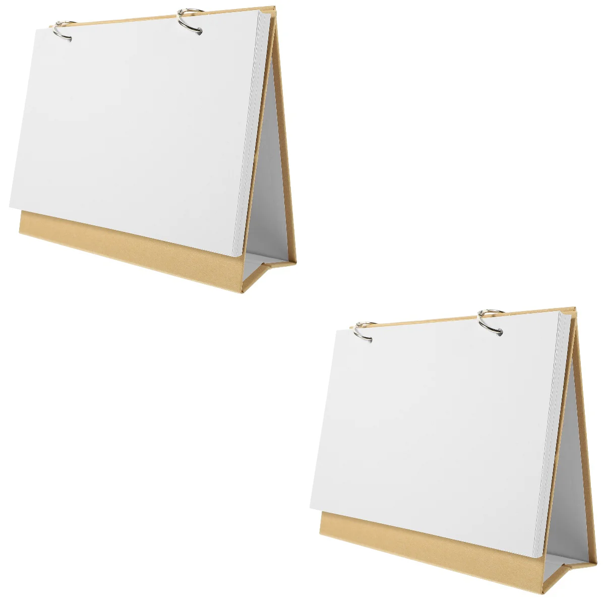 

2pcs DIY Blank Stand Calendar Desktop Standing Flip Calendar Home Office School DIY Calendar