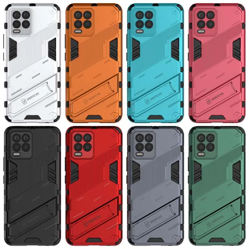 Enhanced Shockproof Armor Phone Case with Holder and Durable Back Coque