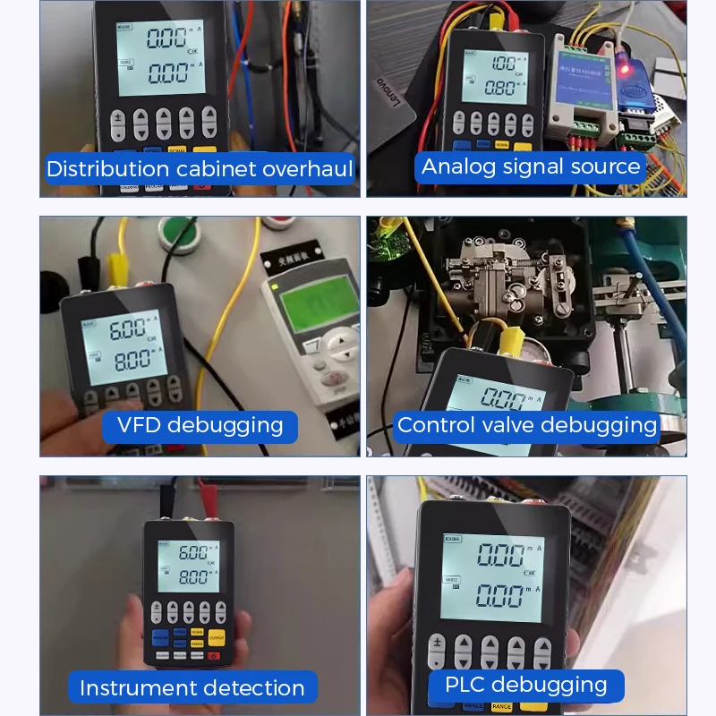 Multifunction Signal Generator 4-20mA Current Voltage Temperature RTD Thermocouple Signal Source Handheld Process Calibrator signal generator kit signal generator