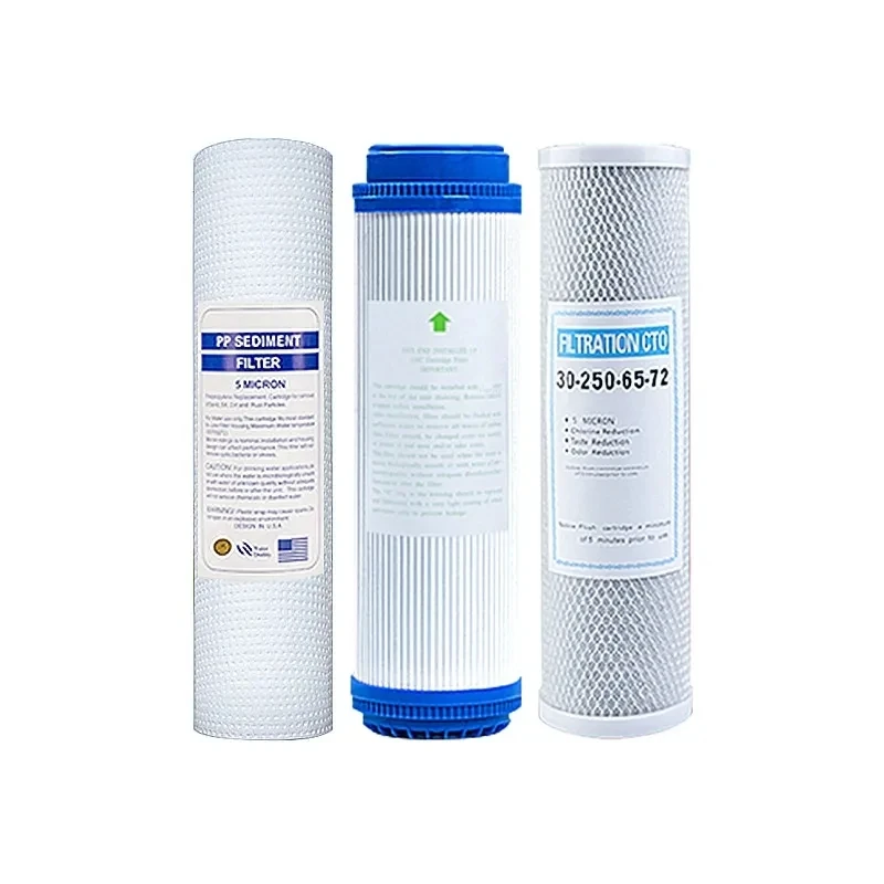 Elemento Filtrante Universal para Purificador de Água Carbono Granulado de Algodão pp Núcleo de Carbono Comprimido 10 Pré-filtros de Níveis