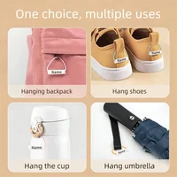 Étiquette personnalisée imperméable pour chaussures de bébé, cartable, gobelet, vêtements, étiquette de nom, cordon, anneau de nom pour bébé, étiquette de nom pour enfants, pendentif 5