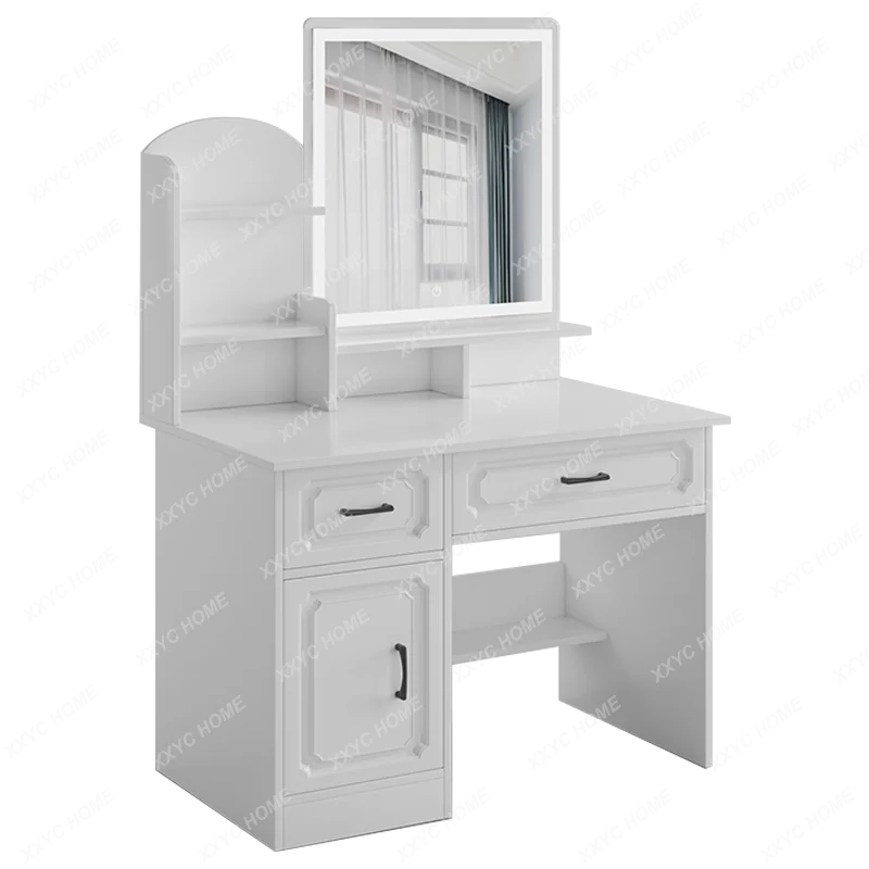 

Led Light Dressing Table Nordic Vanity Stool Accessories Classic Tocador Maquille Bedroom Furniture