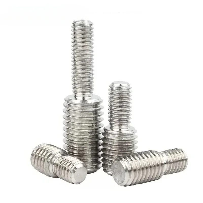 304 Stainless Steel Double Head Transfer Screws M3 M4 M5 M6 M8 M10 M12 M14 M16 M20 Thread Adapter Male to Male Conversion Bolt