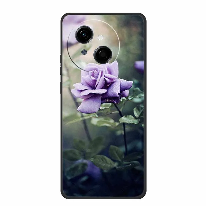 Tecno Spark Go1S Black Silicone Soft TPU Back Cover Case