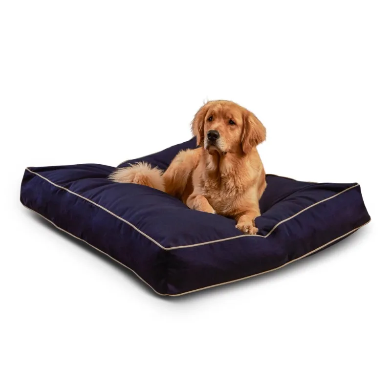 

Happy Hounds Casey Indoor/Outdoor Pillow Style Dog Bed, Navy, Large (48 x 36 in.) Dog Beds/Large Dog Beds