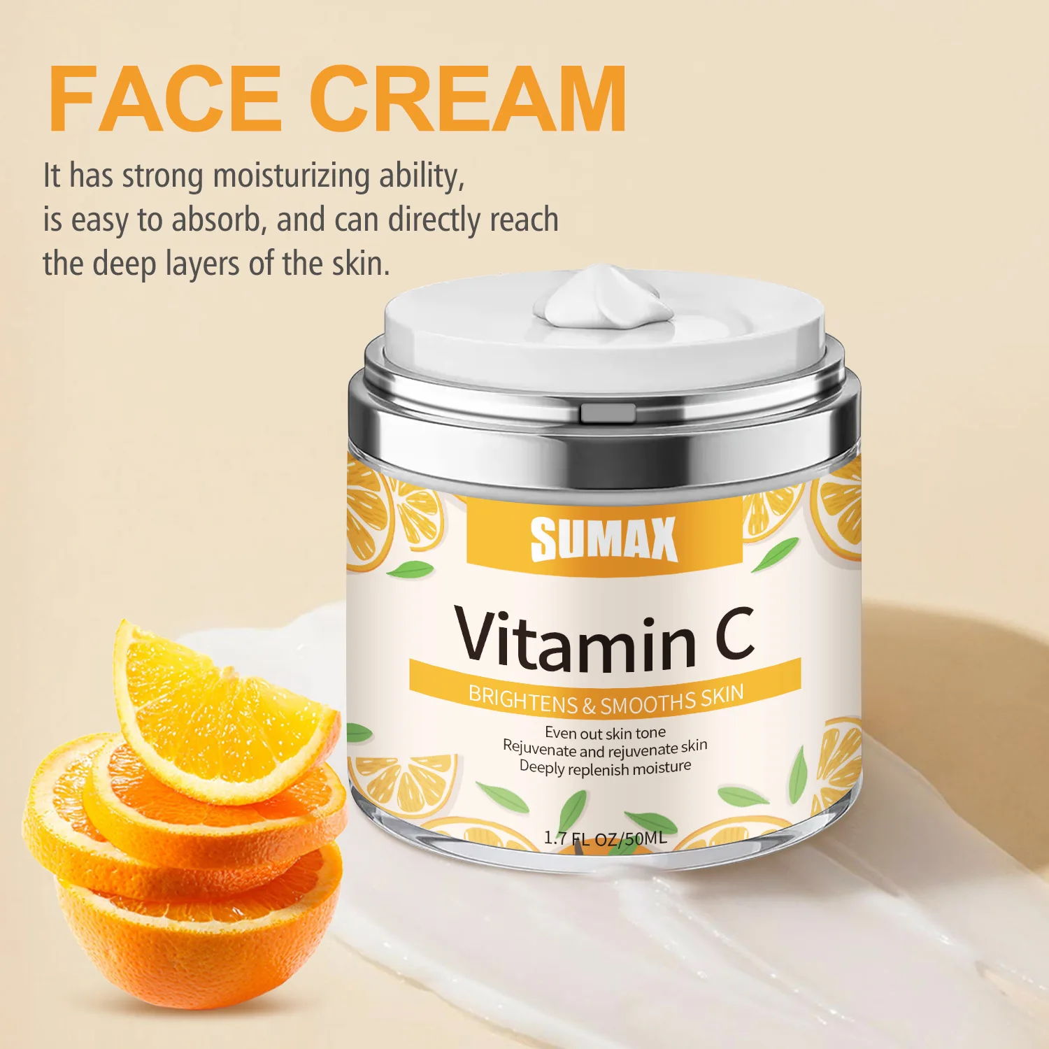 SUMAX Vitamin C Face Cream Faical skincare Moisturizing