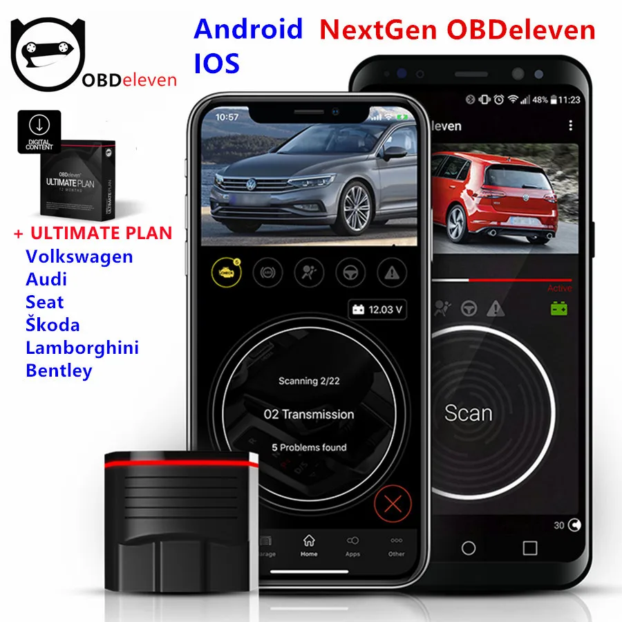 OBDeleven OBD2診断機 Audi Volkswagen OBDⅡ コーディングツール