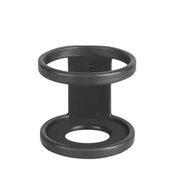 Sleek Black Car Door and Center Console Cup Holder (Black)