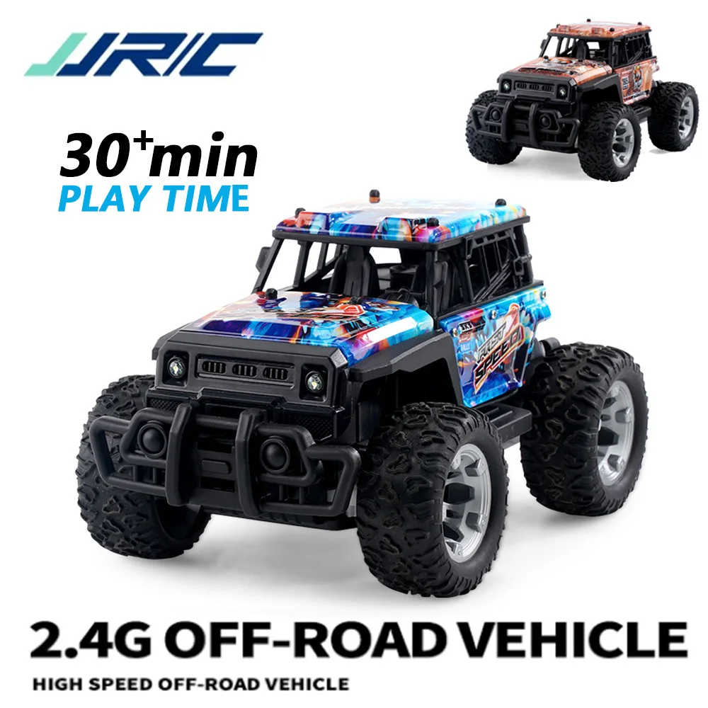 JJRC 1:20 RC 카, LED 조명, 더블 모터, RC 몬스터 트럭, 모든 지형 오프로드, 고속 RC 레이싱 카, Q181, 30 km/h, 2.4Ghz 