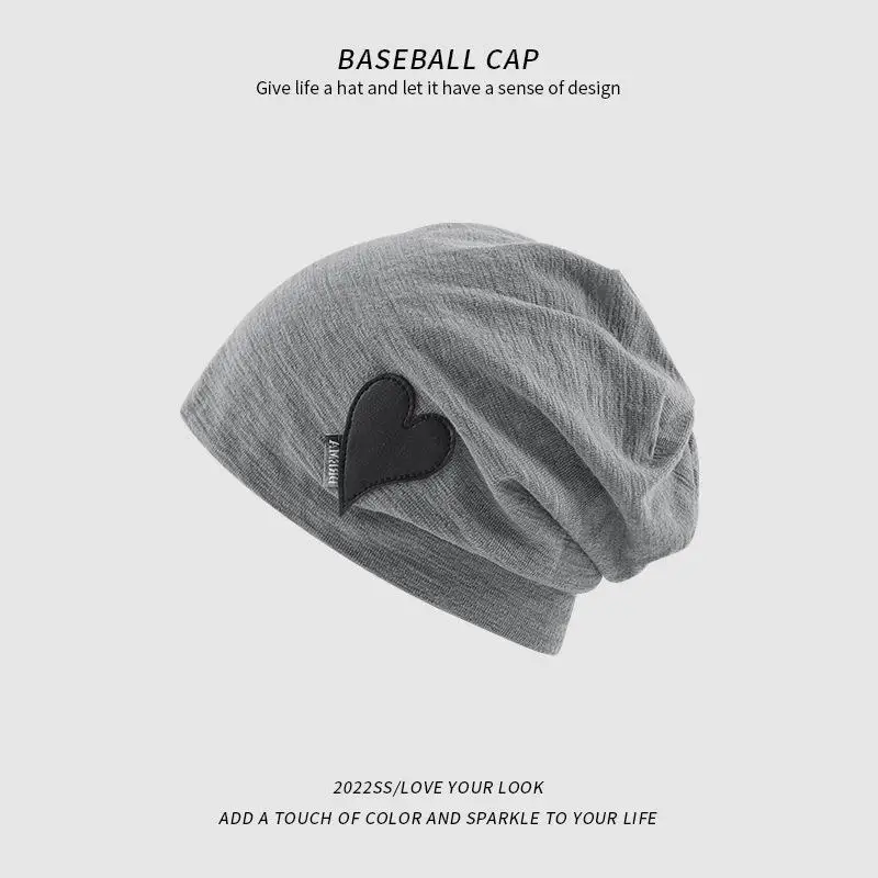 Solid Color Simple Baotou Hat Autumn And Winter Women Casual Elastic Curled Outdoor Cold-proof And Warm Knitted Confinement Hat