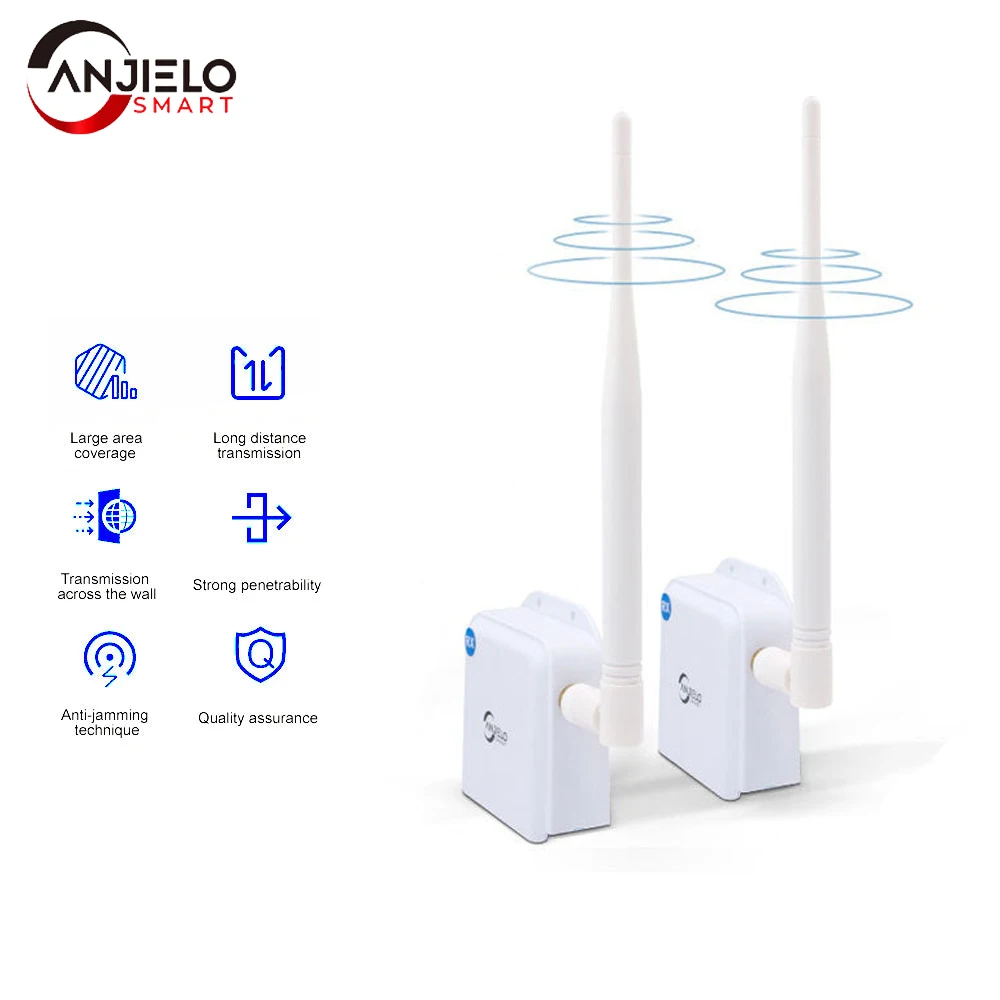 WIFI HaLow 2-Pack Wireless Access Point with Bridge Kit Outdoor Point to Point Connection Long-Range Upto 1 KM for IP Camera