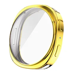 Full Coverage Soft TPU Protective Bumper Case - Premium Watch8 Accessories for Galaxy watch 8 44mm (9 gold)