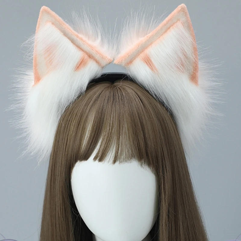 Fascia Per Capelli Con Orecchie Di Gatto In Peluche - Nero, Accessorio Cosplay Halloween - 3