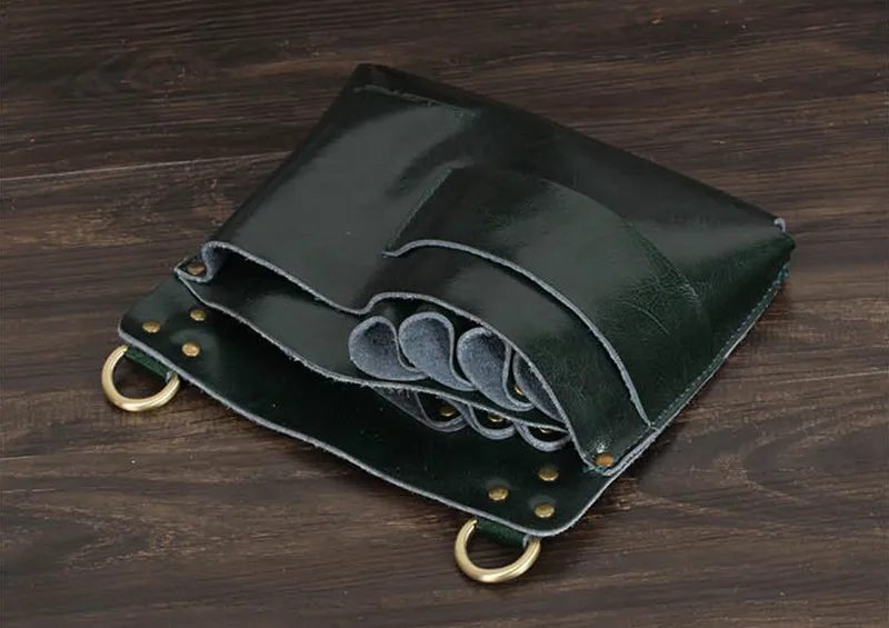 Leather Professional Barber Hair Scissors Bag Salon dressing Pouch Case  Styling  Tools