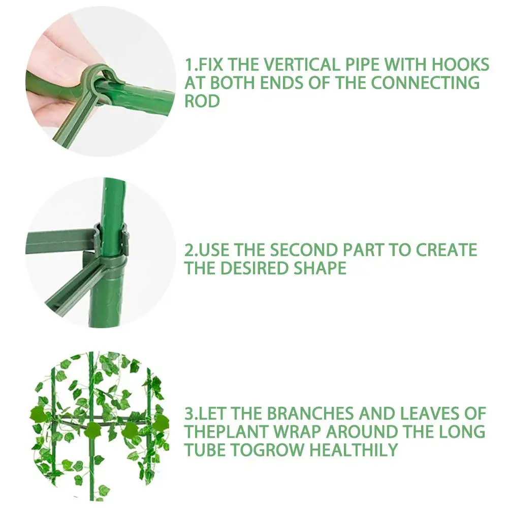 

Пластиковые шатуны для садовых растений, аксессуары для садовых кронштейнов, используются для фиксации и сборки стеллажей для растений