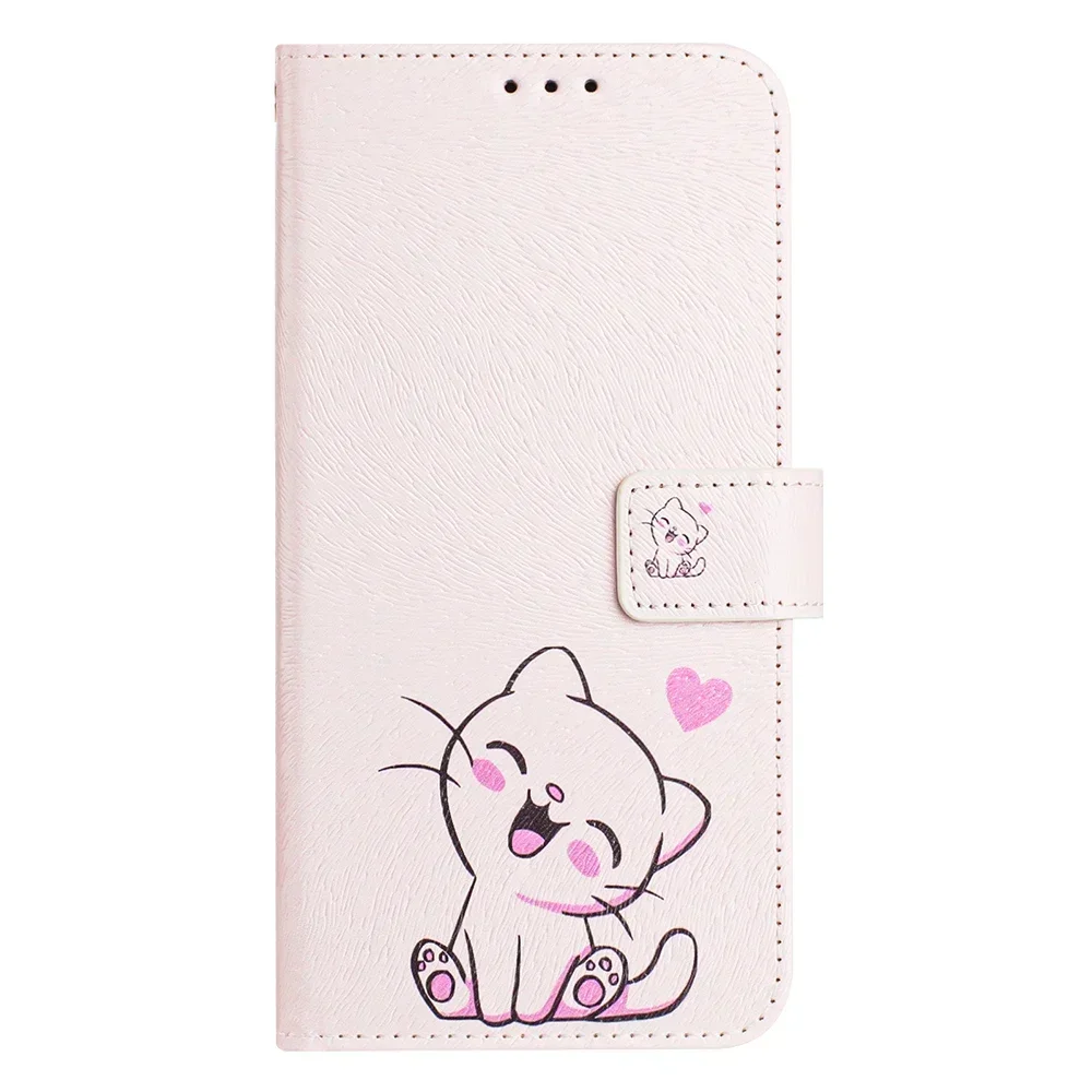 Vibrant Illustrated Shockproof Flip Phone Wallet Case