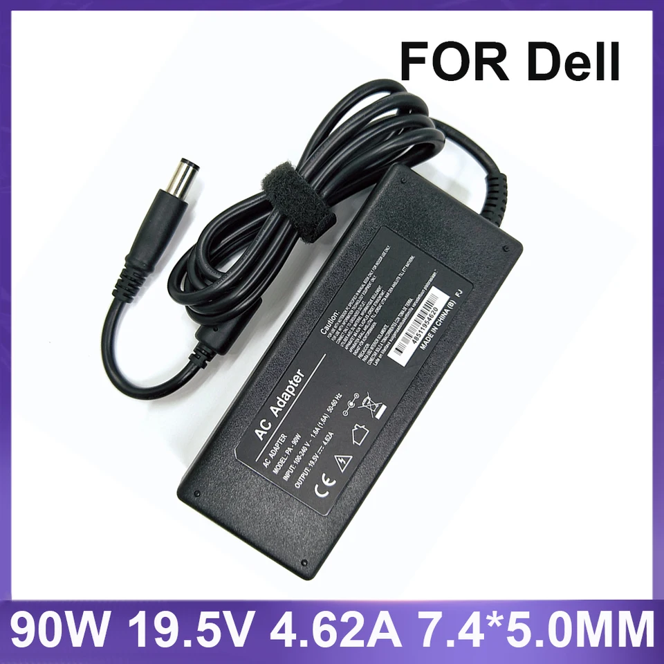90W 19.5V 4.62A Cargador Para Portátil Dell En Espiral